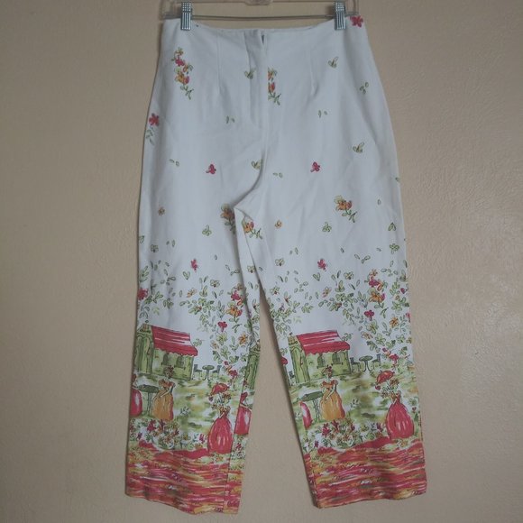 La Vore White Cafe Scene Slacks Women's Small - Picture 6 of 8